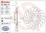 BREMBO  Тормозной диск COATED DISC LINE 09.B855.51