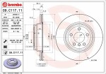 BREMBO  Тормозной диск PRIME LINE - UV Coated 09.C117.11