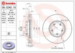 BREMBO  Тормозной диск PRIME LINE 09.C240.10