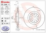BREMBO  Тормозной диск PRIME LINE - UV Coated 09.C306.11
