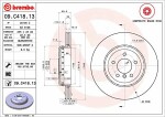 BREMBO  Тормозной диск PRIME LINE - Composite 09.C418.13