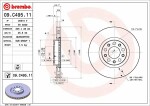 BREMBO  Тормозной диск PRIME LINE - UV Coated 09.C495.11