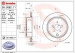 BREMBO  Тормозной диск PRIME LINE - UV Coated 09.C662.11