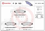 BREMBO  Комплект тормозных колодок,  дисковый тормоз PRIME LINE P 24 153