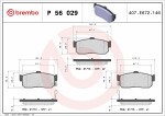 BREMBO  Комплект тормозных колодок,  дисковый тормоз PRIME LINE P 56 029