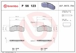 BREMBO  Piduriklotsi komplekt, ketaspidur PRIME LINE P 56 123