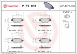 BREMBO  Комплект тормозных колодок,  дисковый тормоз PRIME LINE P 59 031
