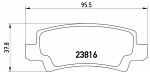 BREMBO  Piduriklotsi komplekt, ketaspidur PRIME LINE P 83 065