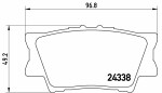 BREMBO  Комплект тормозных колодок, дисковый тормоз PRIME LINE P 83 089