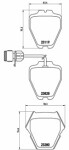 BREMBO  Комплект тормозных колодок,  дисковый тормоз PRIME LINE P 85 054