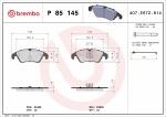 BREMBO  Brake Pad Set,  disc brake PRIME LINE P 85 145