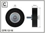 CAFFARO  Deflection/Guide Pulley,  V-ribbed belt 12-16