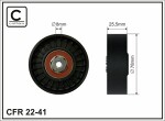 CAFFARO  Deflection/Guide Pulley,  V-ribbed belt 22-41