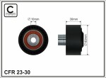 CAFFARO  Deflection/Guide Pulley,  V-ribbed belt 23-30