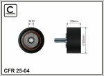 CAFFARO  Deflection Pulley/Guide Pulley,  timing belt 25-04