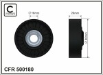 CAFFARO  Deflection/Guide Pulley,  V-ribbed belt 500180