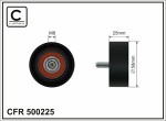 CAFFARO  Deflection/Guide Pulley,  V-ribbed belt 500225
