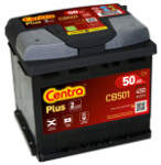 CENTRA  Startera akumulatoru baterija PLUS ** 12V 50Ah 450A CB501