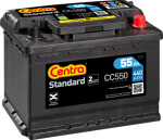 CENTRA  Стартерная аккумуляторная батарея STANDARD * 12V 55Ач 460A CC550
