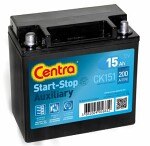  Startera akumulatoru baterija CENTRA Start-Stop Auxiliary 12V 15Ah 200A CK151
