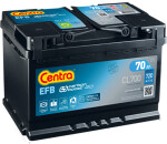  Startera akumulatoru baterija CENTRA EFB 12V 70Ah 760A CL700
