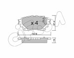 CIFAM  Комплект тормозных колодок, дисковый тормоз 822-1290-0