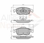 COMLINE  Brake Pad Set,  disc brake ANL Braking ADB01719