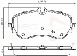 COMLINE  Brake Pad Set,  disc brake ANL Braking ADB02387