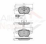 COMLINE  Комплект тормозных колодок,  дисковый тормоз ANL Braking ADB1715