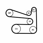 CONTINENTAL CTAM  V-Ribbed Belt Set 6PK1693K1