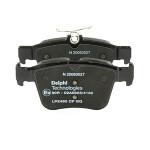 DELPHI  Комплект тормозных колодок, дисковый тормоз LP2490