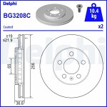 DELPHI  Тормозной диск BG3208C