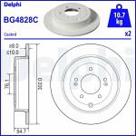DELPHI  Тормозной диск BG4828C