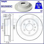 DELPHI  Тормозной диск BG5085C