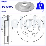 DELPHI  Тормозной диск BG5297C