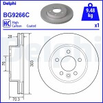 DELPHI  Тормозной диск BG9266C