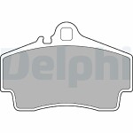 DELPHI  Комплект тормозных колодок,  дисковый тормоз LP1301