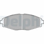 DELPHI  Комплект тормозных колодок,  дисковый тормоз LP1390