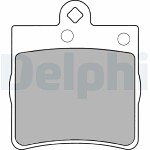 DELPHI  Комплект тормозных колодок,  дисковый тормоз LP1403