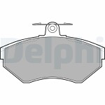 DELPHI  Комплект тормозных колодок,  дисковый тормоз LP1410