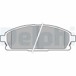 DELPHI  Комплект тормозных колодок,  дисковый тормоз LP1659