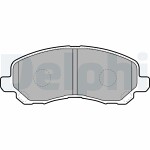 DELPHI  Комплект тормозных колодок,  дисковый тормоз LP1684