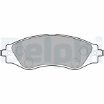 DELPHI  Комплект тормозных колодок,  дисковый тормоз LP1816