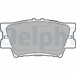 DELPHI  Комплект тормозных колодок, дисковый тормоз LP2004