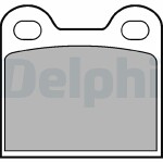 DELPHI  Комплект тормозных колодок,  дисковый тормоз LP21