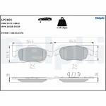 DELPHI  Brake Pad Set,  disc brake LP2101