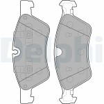 DELPHI  Комплект тормозных колодок, дисковый тормоз LP2125
