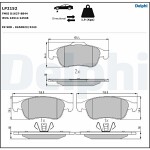 DELPHI  Brake Pad Set,  disc brake LP2152