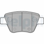 DELPHI  Комплект тормозных колодок,  дисковый тормоз LP2178