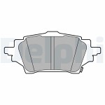 DELPHI  Комплект тормозных колодок, дисковый тормоз LP3608